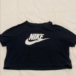 Nike Black Tee with White Logo